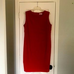 Calvin Klein short and fitted red dress